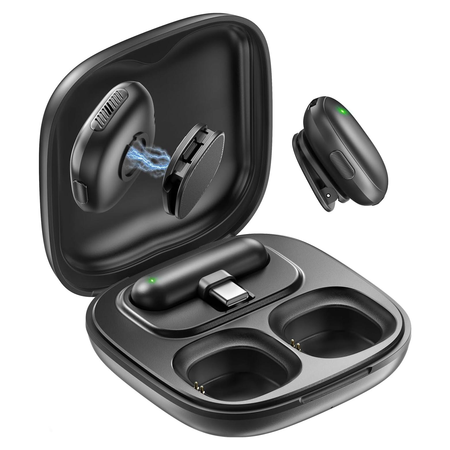 Micrófono Lavalier Inalámbrico WEWAHIVER V36 USB-C 40H Batería