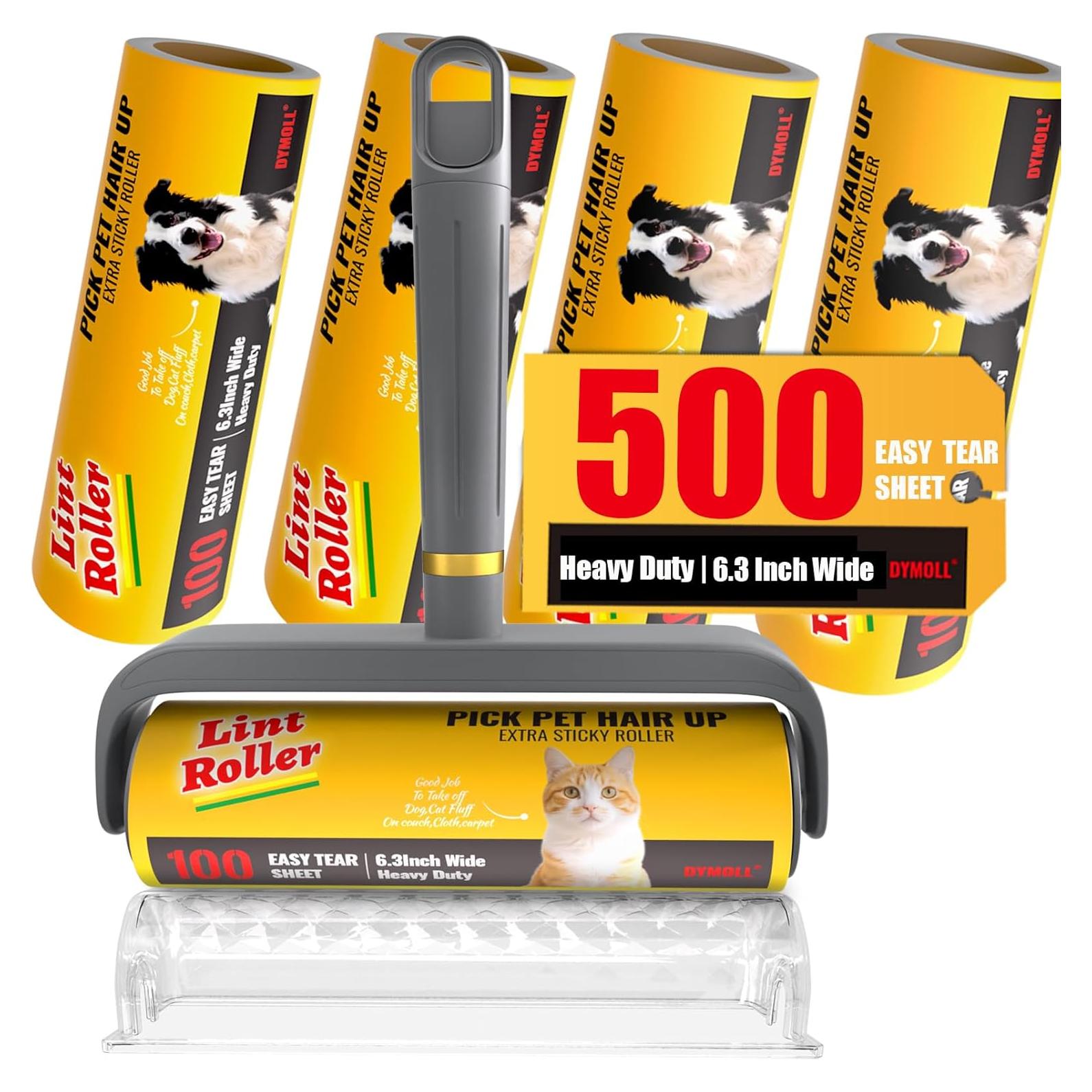 Rodillo de Pelusa DYMOLL 6.3" (16 cm) 500 Hojas Extra Pegajoso