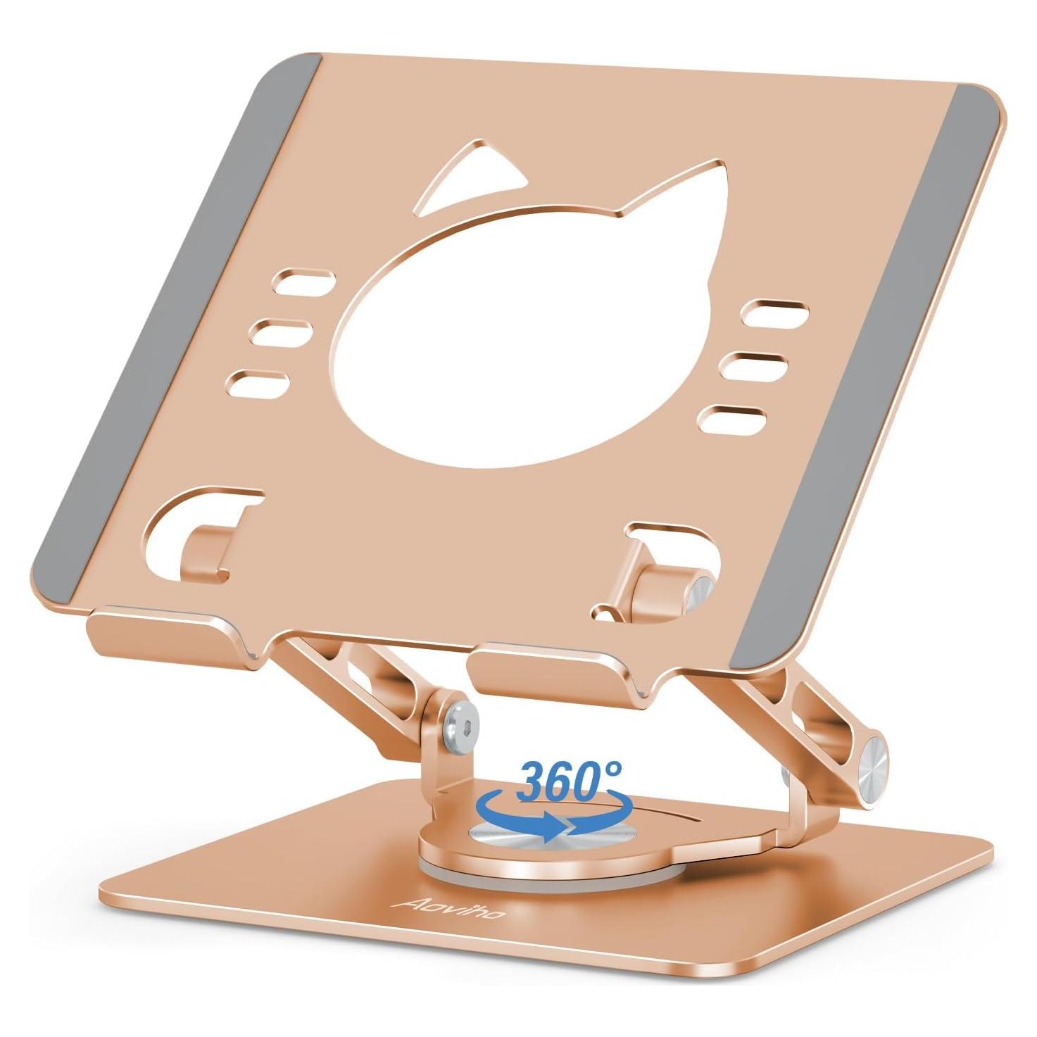 Soporte para Tablet Aoviho T8 360° Ajustable Plegable Dorado