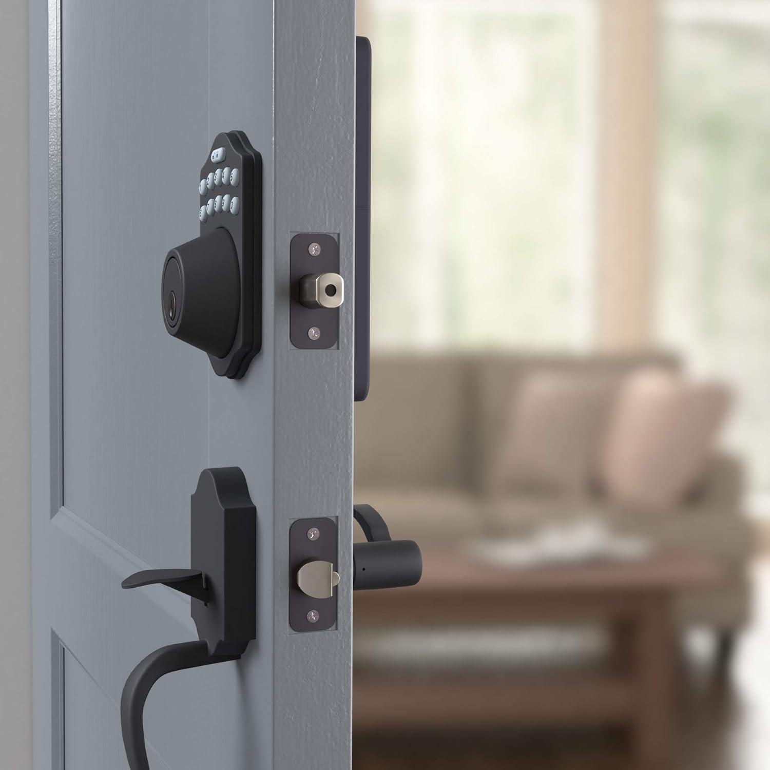 Cerradura Electrónica Amazon Basics Teclado Sin Llave Negra