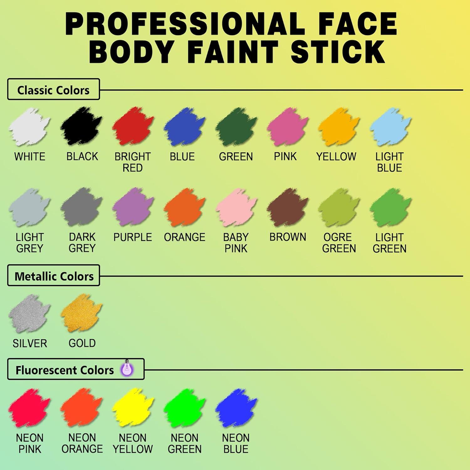 Barra de Pintura Facial Negra CCbeauty - Maquillaje SFX Profesional