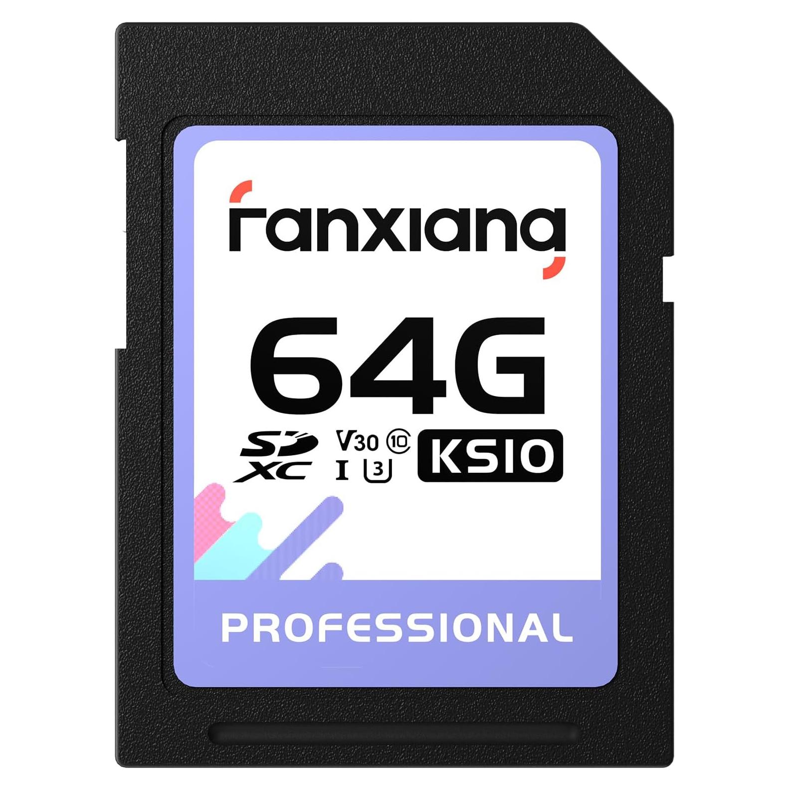 Tarjeta de Memoria SDXC 64GB Fanxiang UHS-I C10 U3 V30 4K