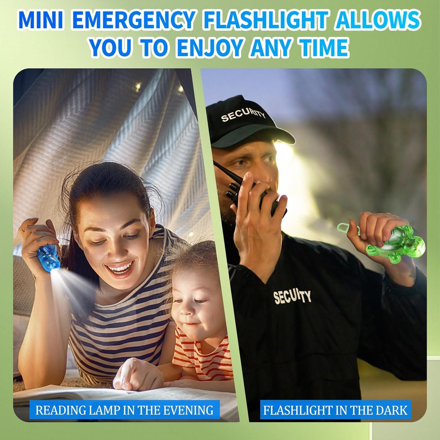 Juego de 3 llaveros de tortuga LED Rumenglai - Mini linternas