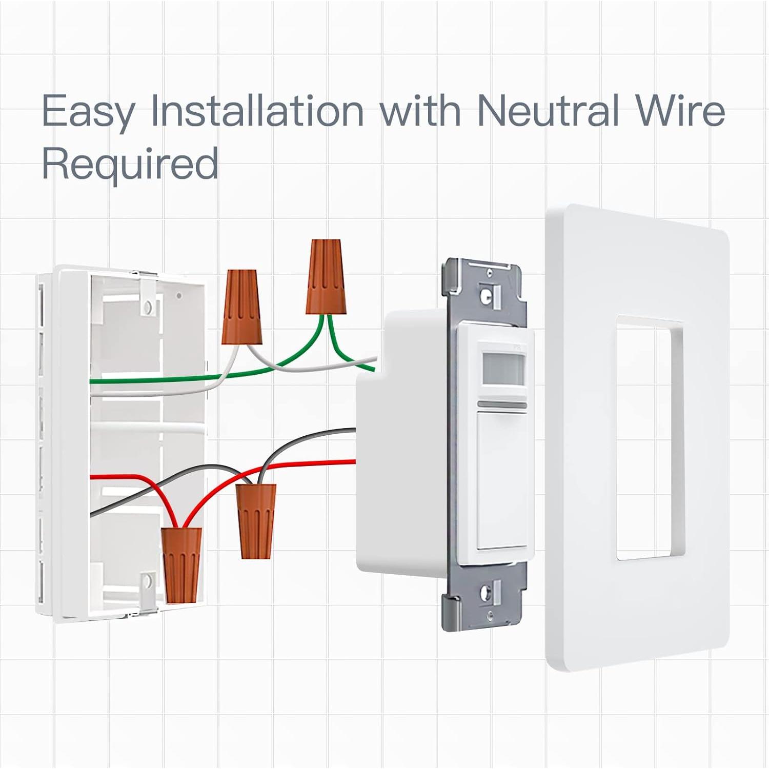 Interruptor de Movimiento PIR Wi-Fi MOES 1 Gang con APP