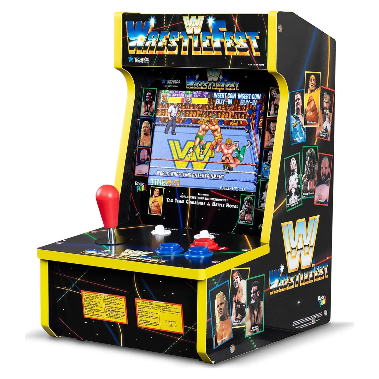 Juego de Arcade Clásicos WWE - 4 Juegos en 1 - Pantalla 8"