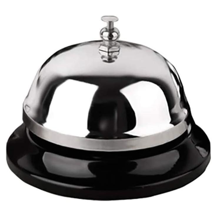 Campana de Llamada HeeYaa 8.4 cm Metálica Plata para Escritorio