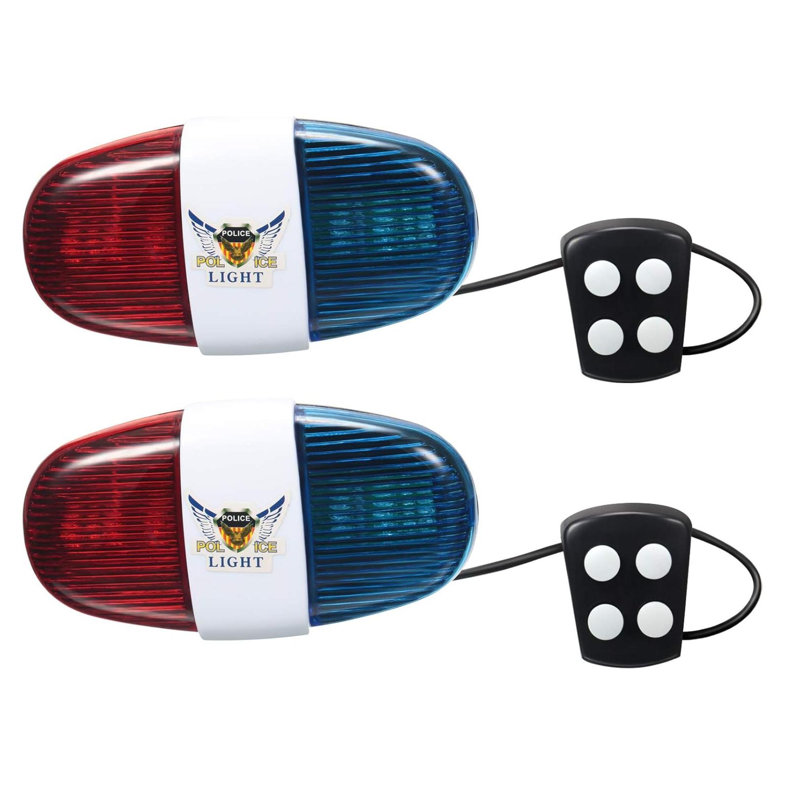 Luces LED de Policía Boao para Bicicleta - 2 Piezas Impermeables