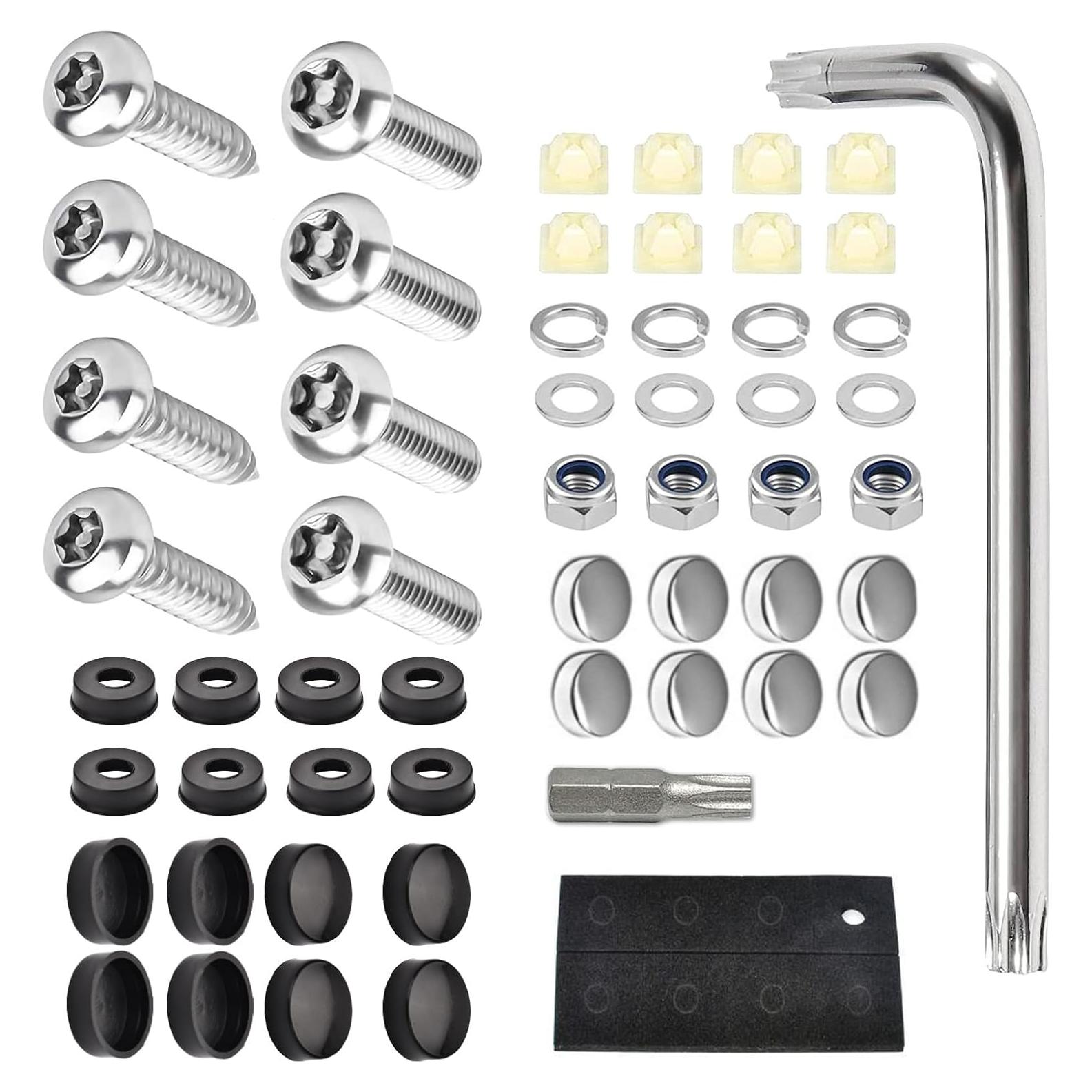 Tornillos Antirrobo para Placas de Licencia Zikefest M6 20mm