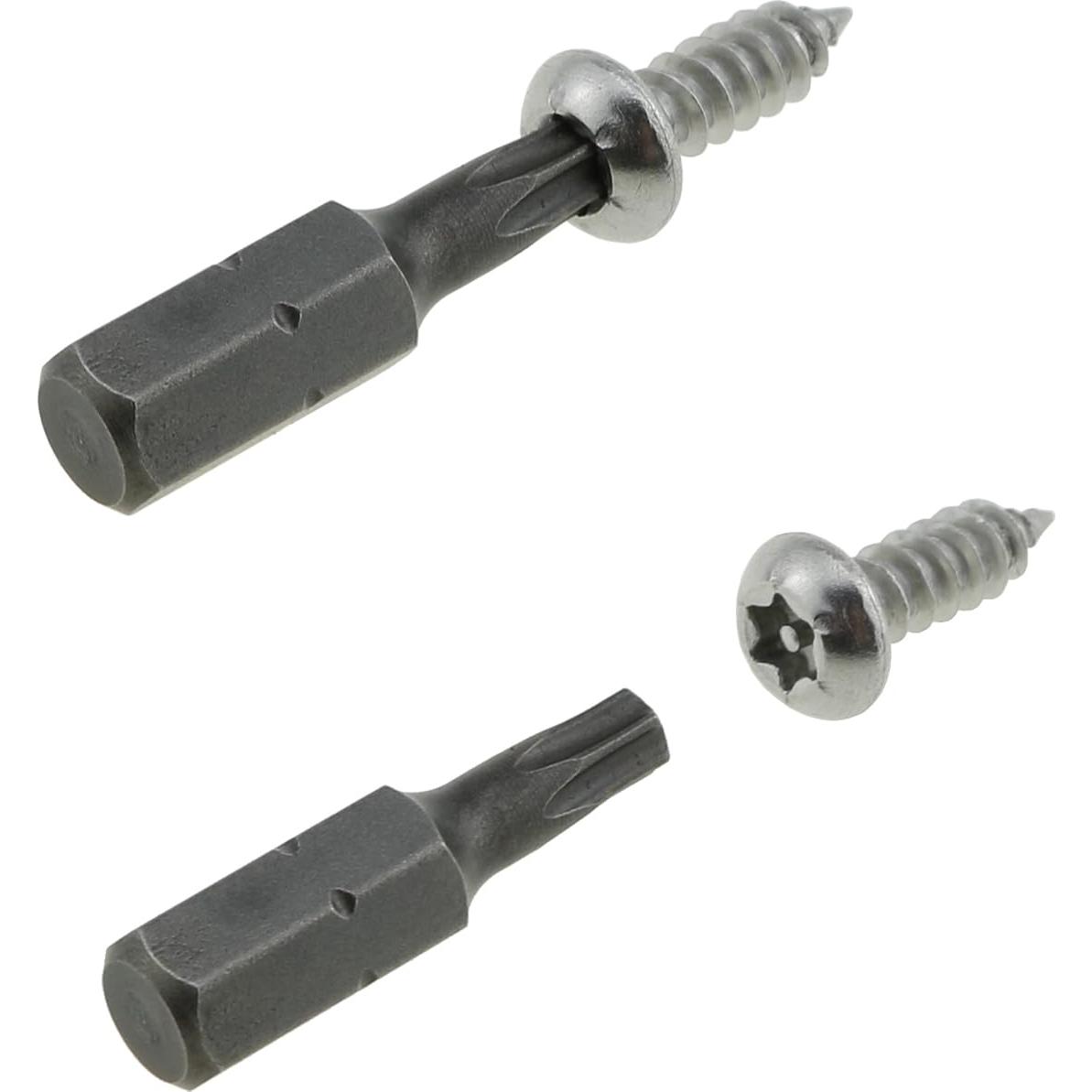 Tornillos de Seguridad DGZZI 160 Piezas Acero Inoxidable #8