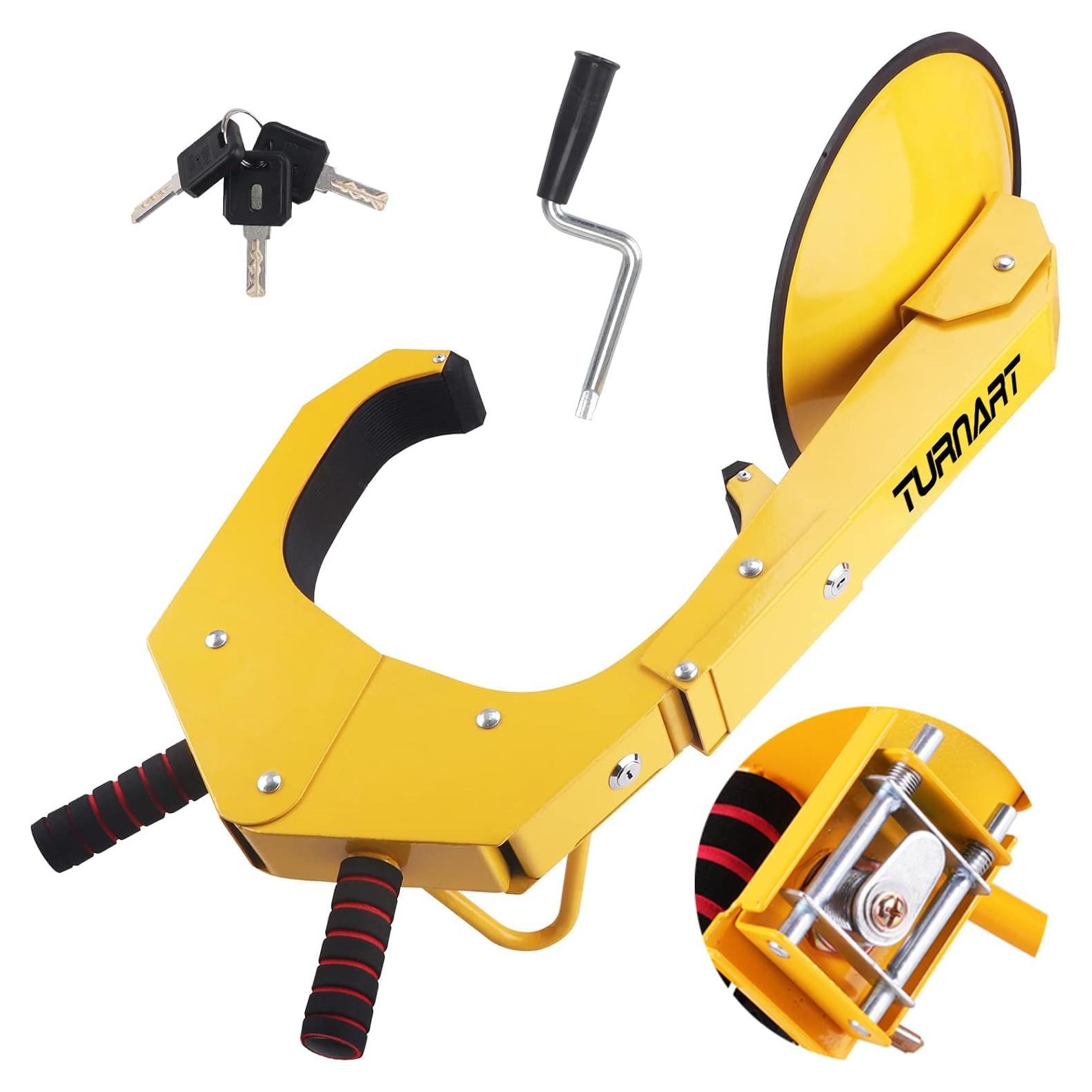 Candado de Rueda Antirrobo Turnart 819 Amarillo 5.9kg