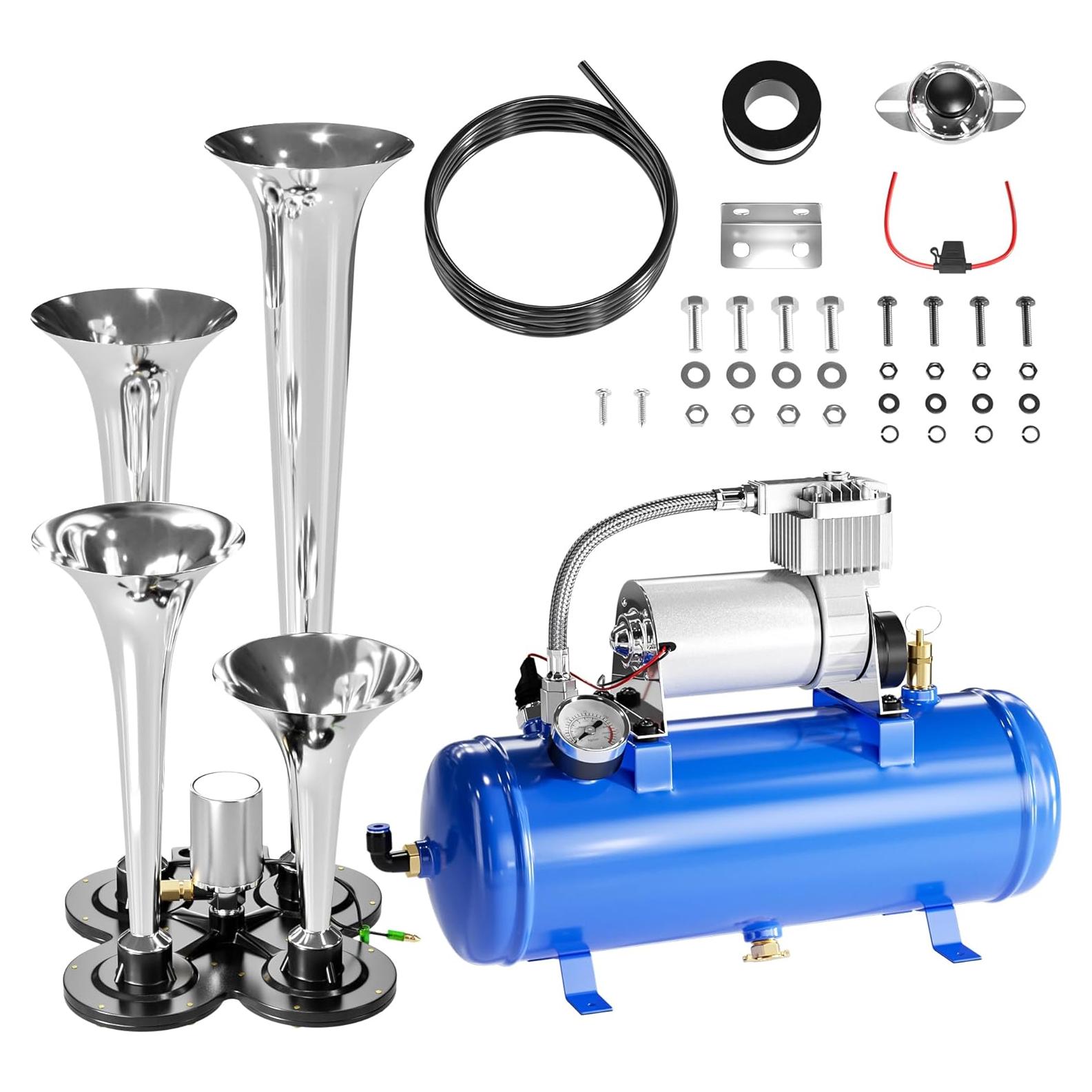 Kit de bocina de tren SuxiDi 150DB 6L 12V para vehículos