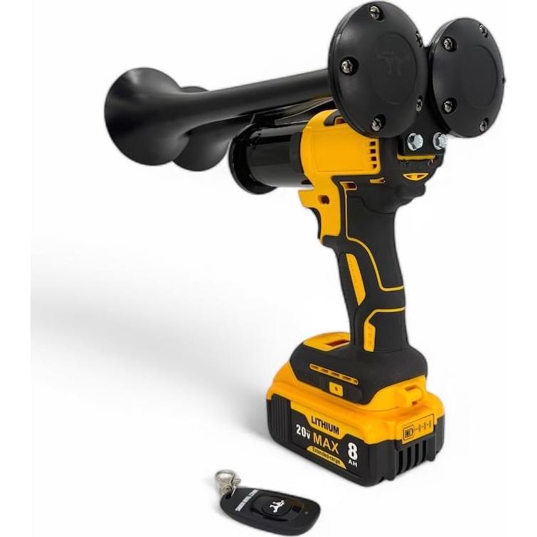 Bocina de Aire Inalámbrica Impact Train Horn 130dB Doble Trompeta