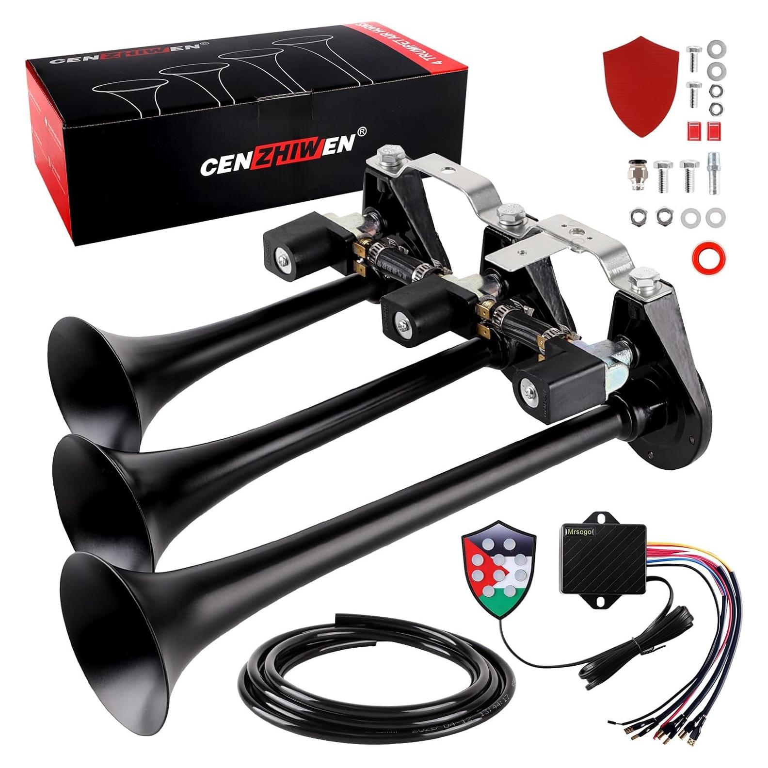 Kit de bocina de aire Cenzhiwen KX-2025731 10 tonos 24V