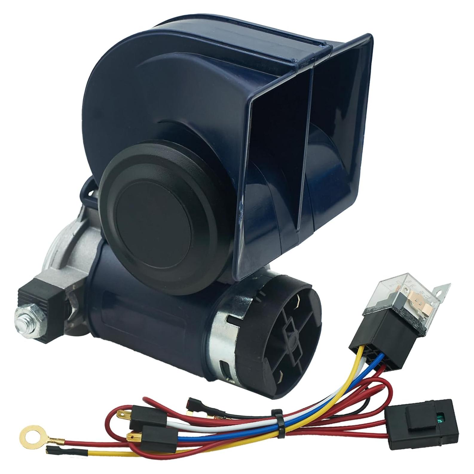 Bocina de Aire NEOGET 12V Compacta Doble Tono 128dB Azul