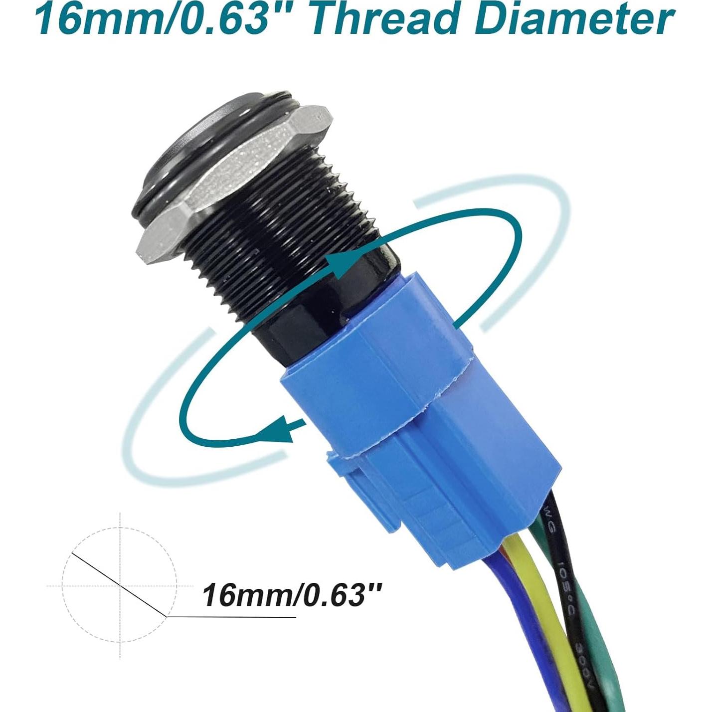 Interruptor de Claxon Momentáneo Gephynm Negro 10.8x7.4cm