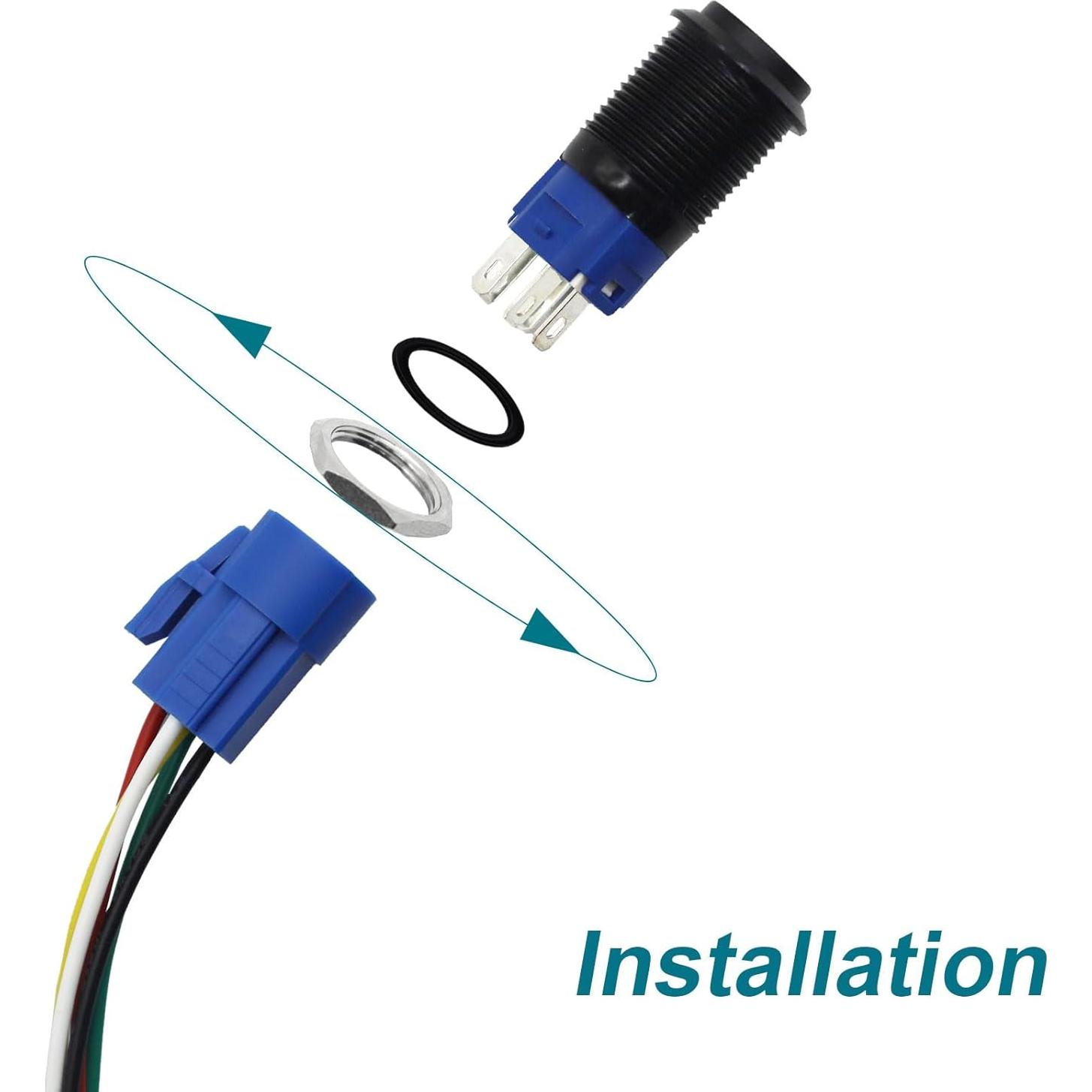 Interruptor de Claxon Momentáneo Gephynm Negro 10.8x7.4cm