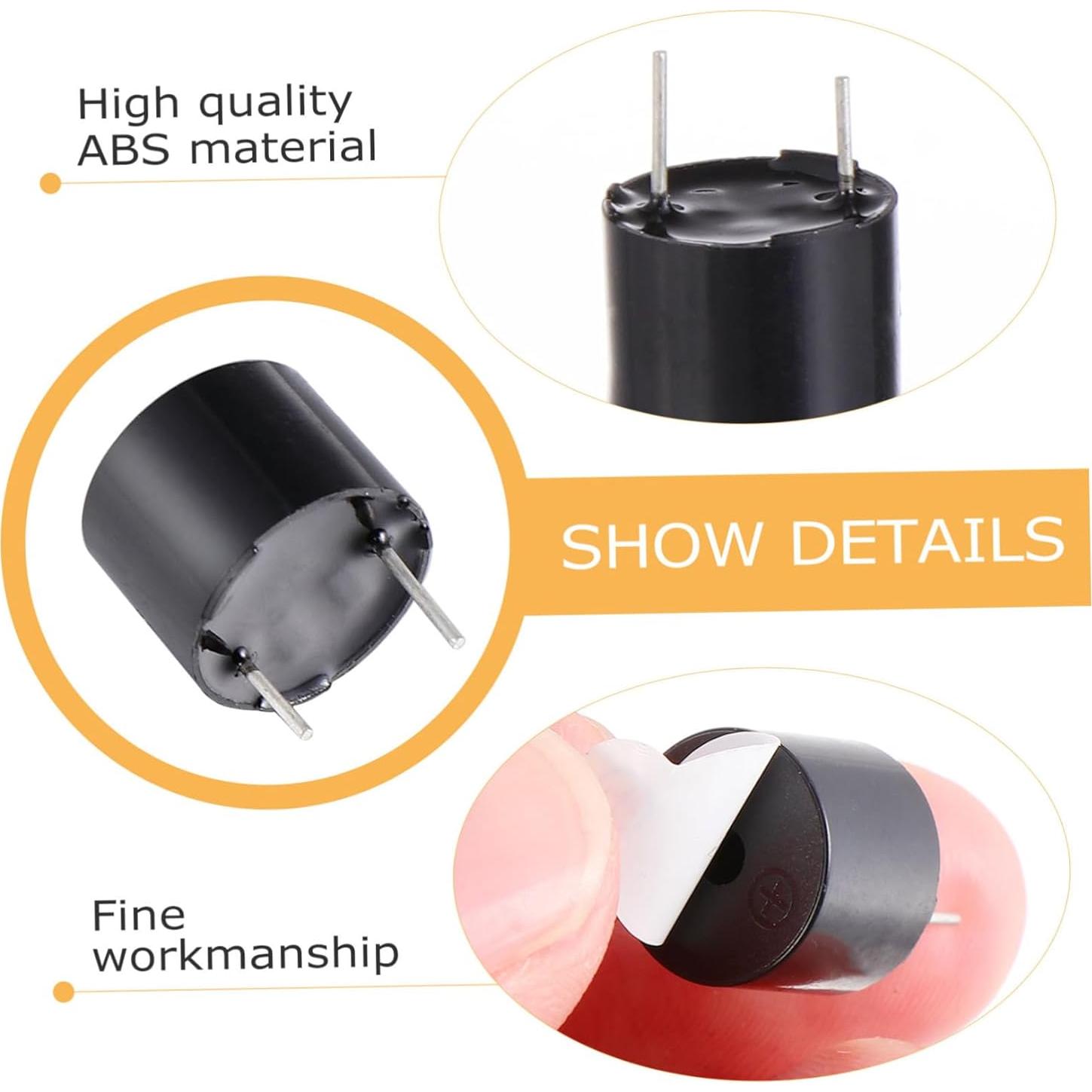 Zumbadores Piezoeléctricos Compactos Anneome 12pcs 5V Alta Sonoridad