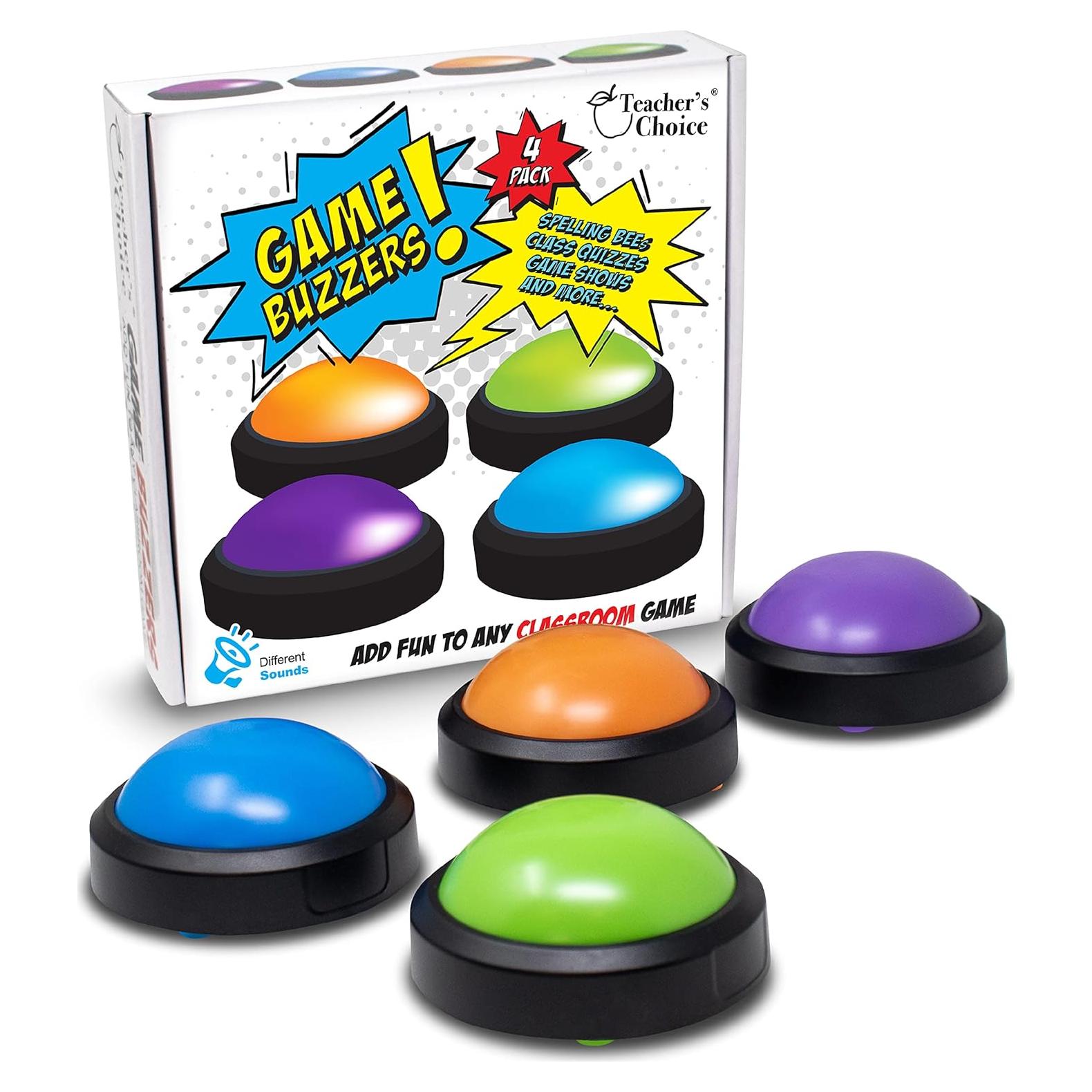 Zumbadores de Juego Elección del Maestro Paquete de 4 Colores