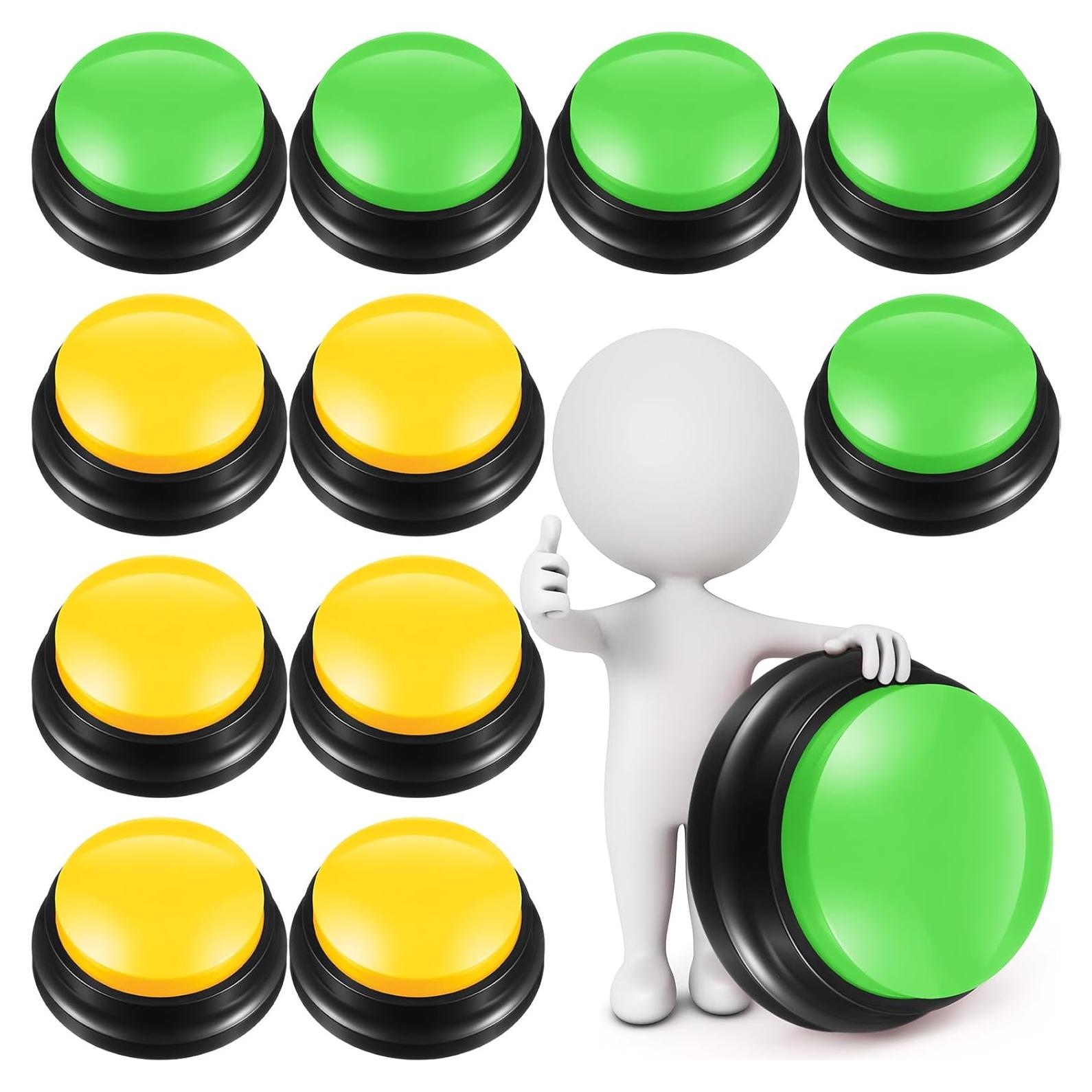 Yunsailing 12 Buzzers Grabables para Juegos de Aula y Trivia