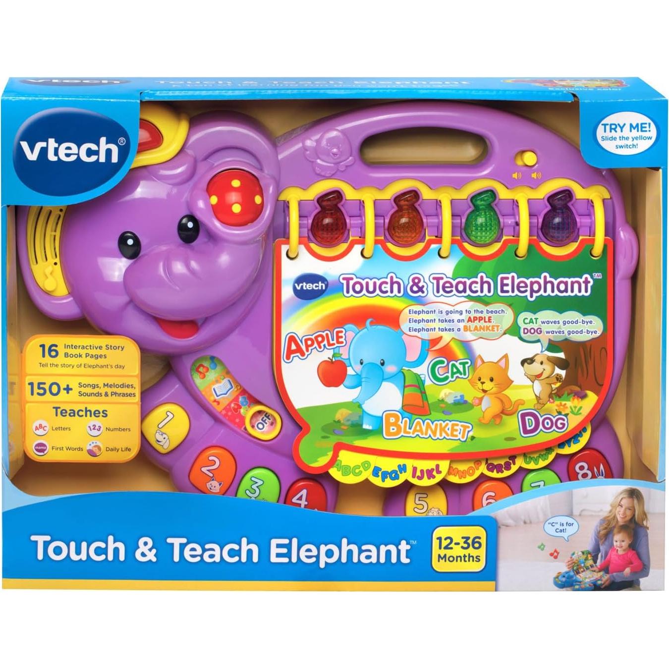Elefante Táctil Educativo VTech 16 Páginas Interactivas