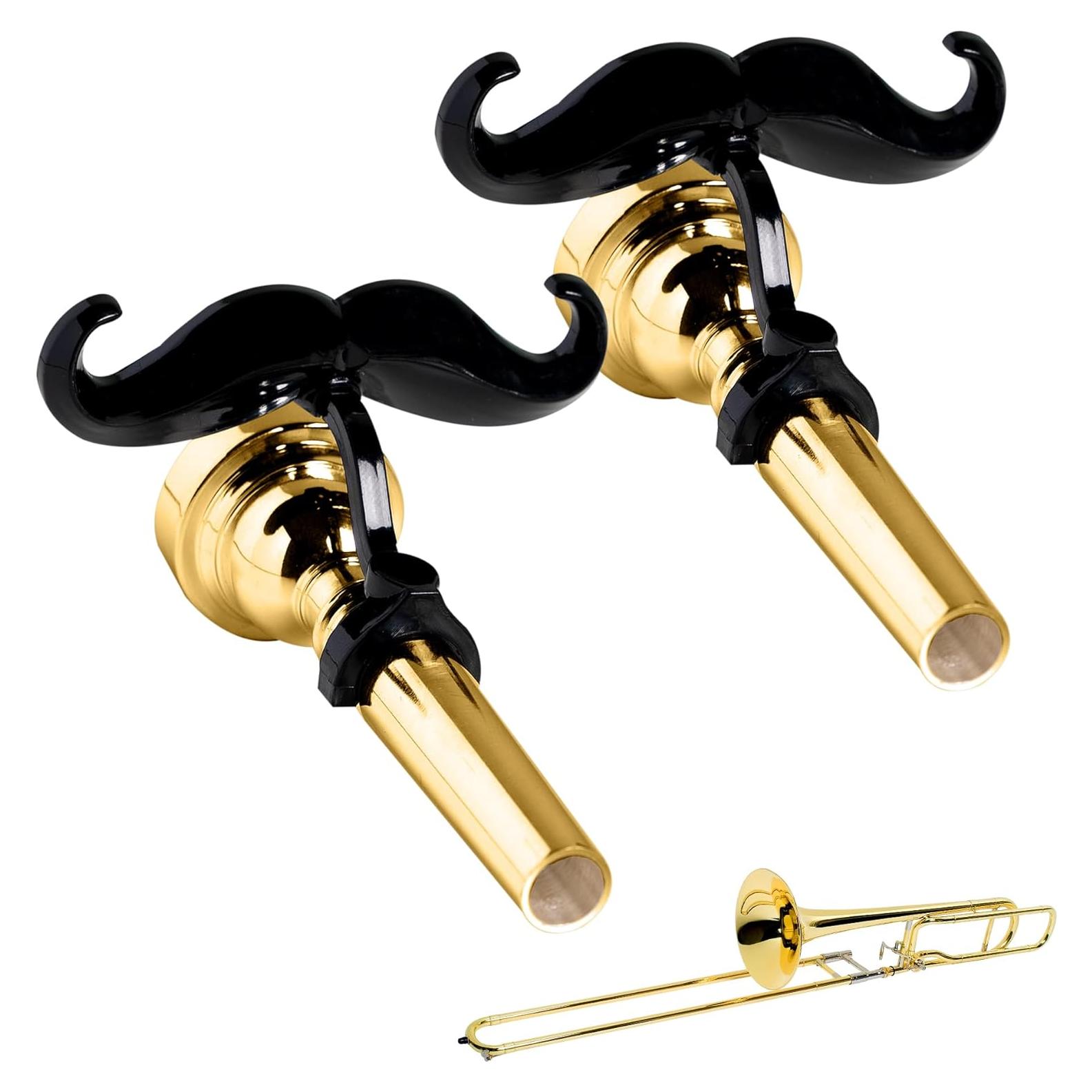 Bigote Clip-On para Trompeta Fortivo - 2 Pack con Estuche