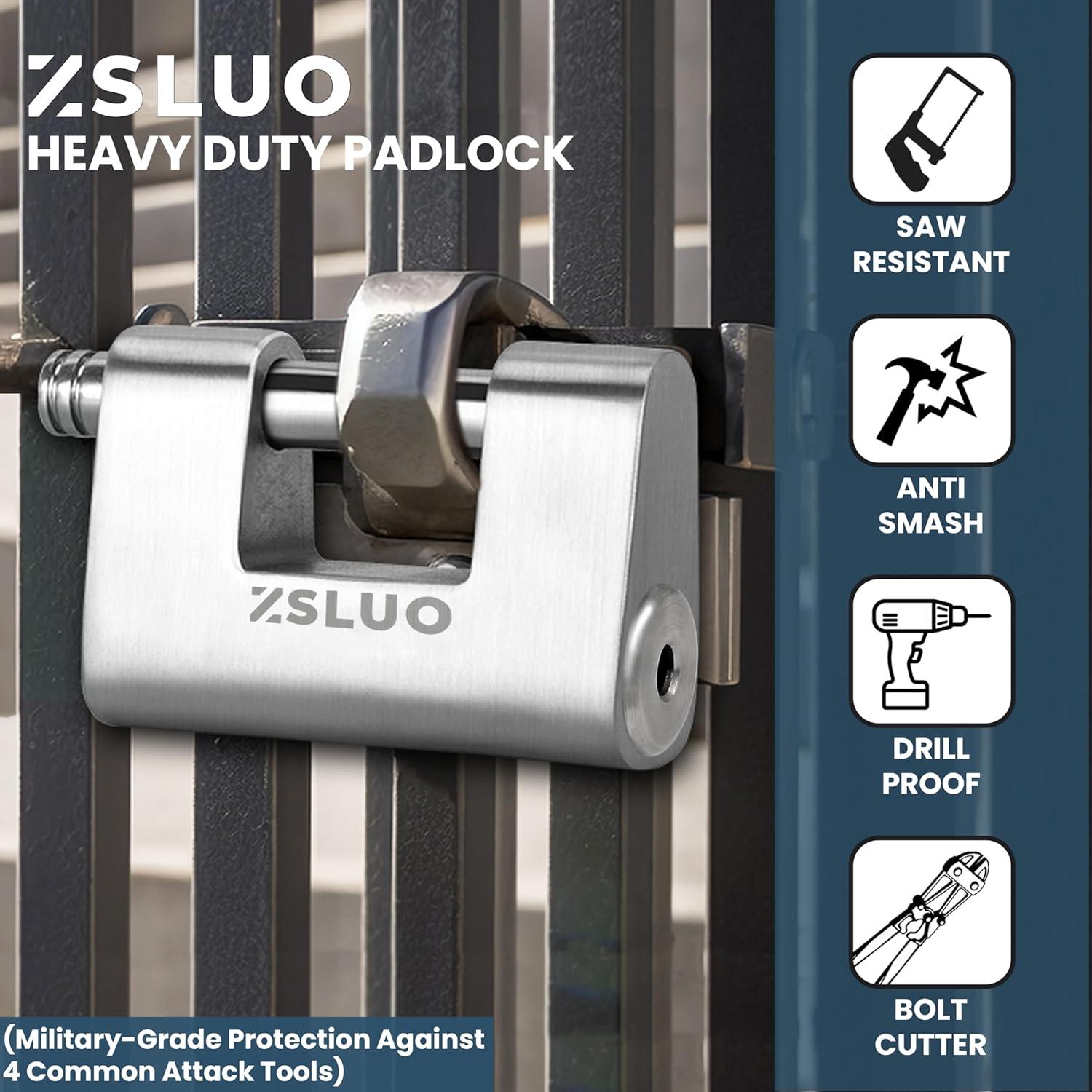 Cerradura de Palanca ZSLUO de Acero Inoxidable 304 - 4 Llaves