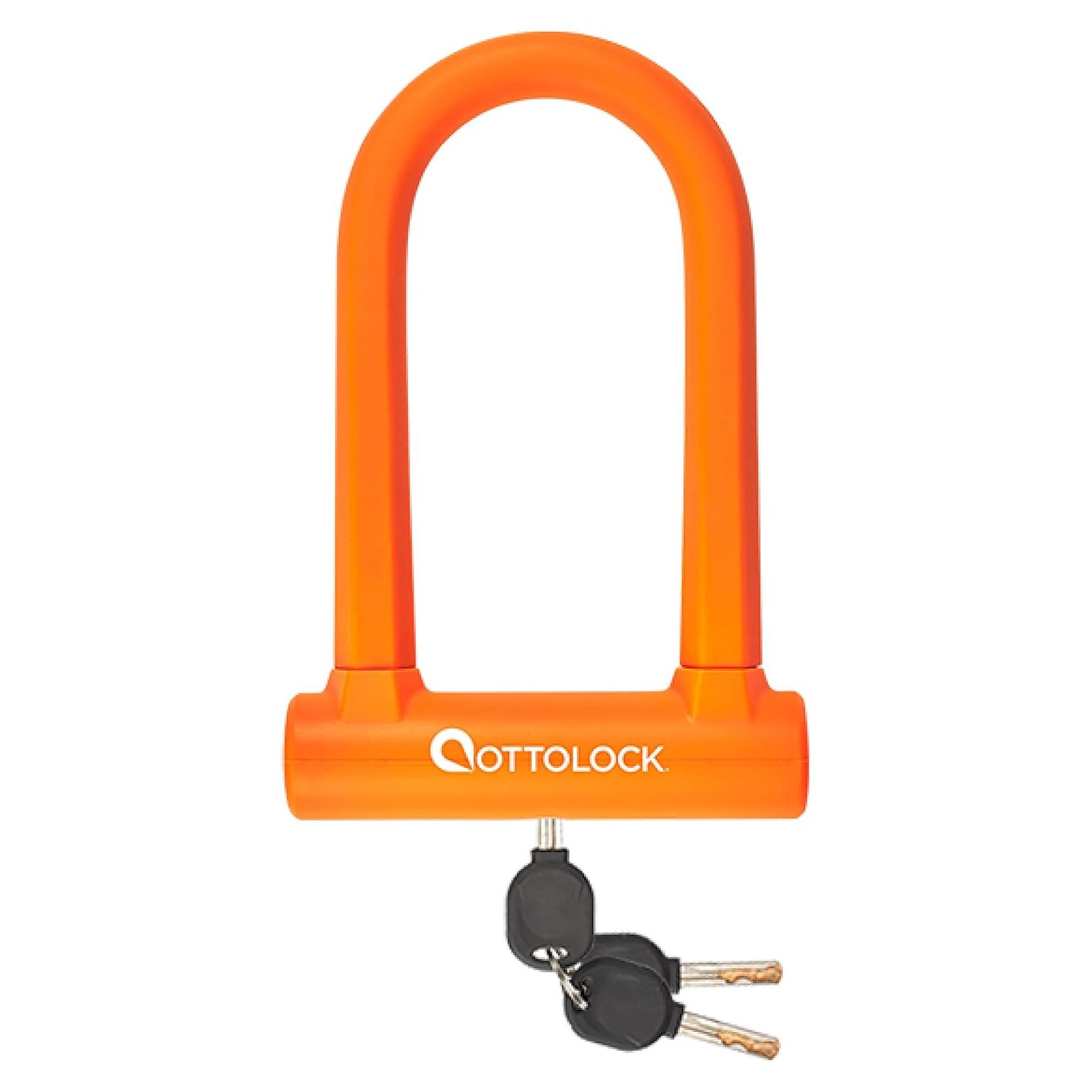 Candado U-Lock OTTOLOCK Sidekick Naranja Compacto 750g