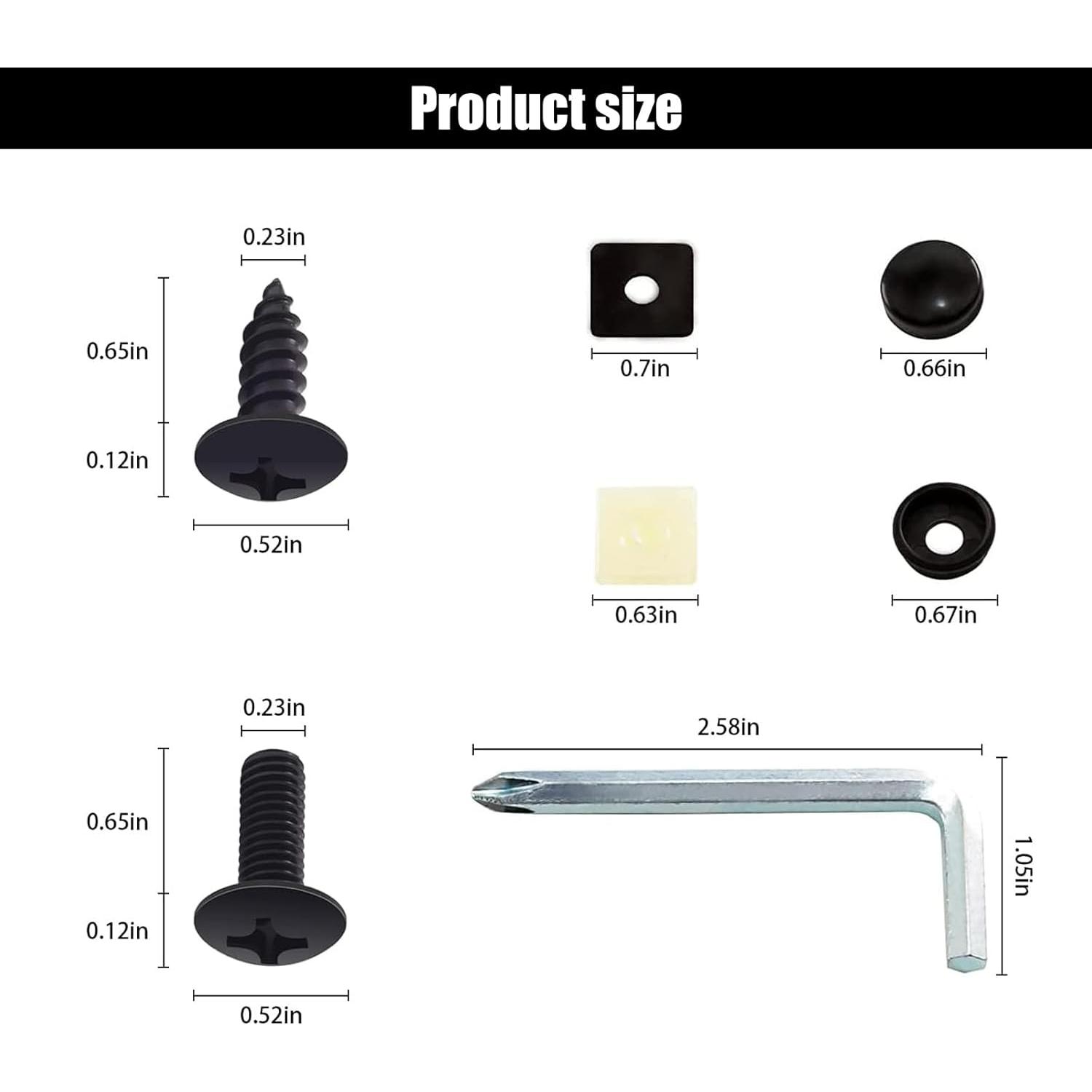 Tornillos Antivibración y Antirrobo GKmow para Placas de Matrícula