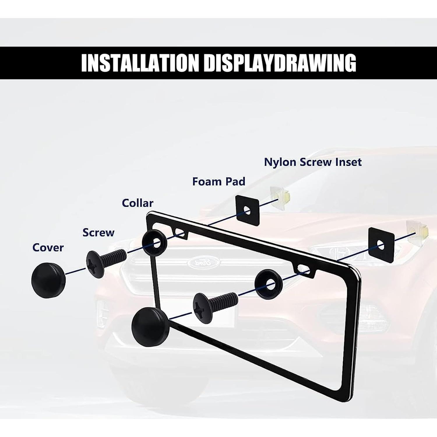 Tornillos Antivibración y Antirrobo GKmow para Placas de Matrícula