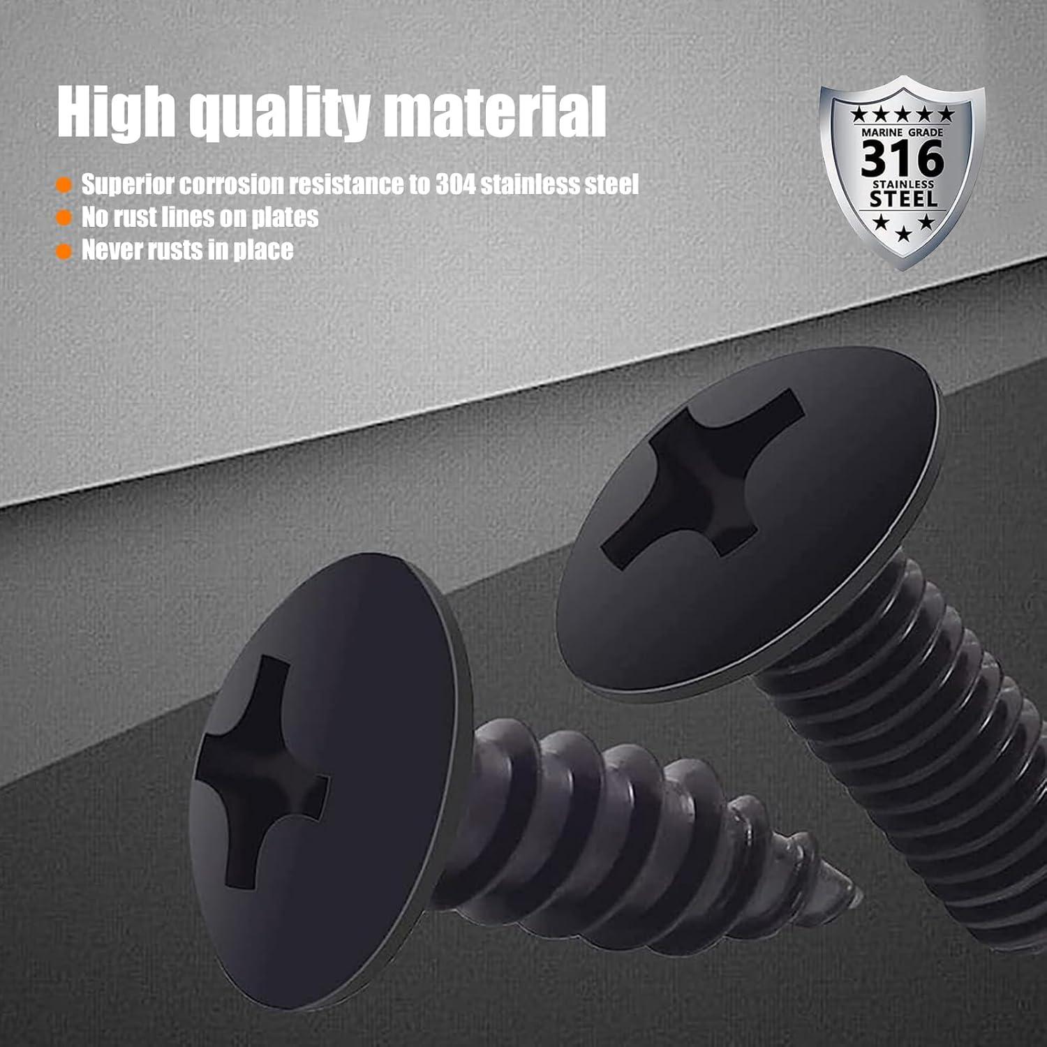 Tornillos Antivibración y Antirrobo GKmow para Placas de Matrícula