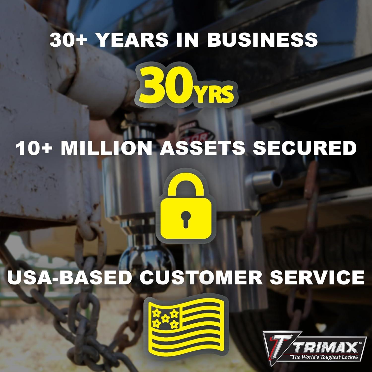 Candado Antirrobo Trimax TFW60 para Remolque 5ta Rueda