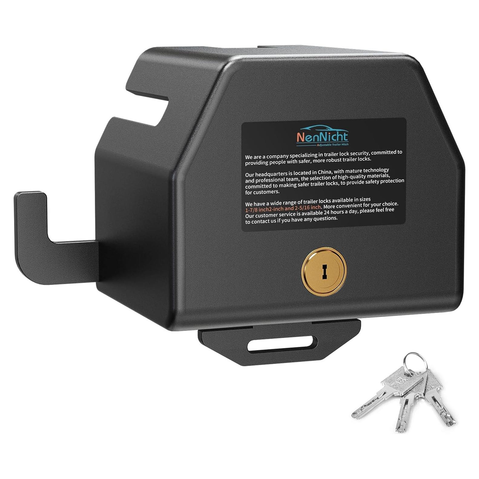 Cerradura de Remolque Antirrobo NenNicht TCS04 1-7/8" a 2-5/16"