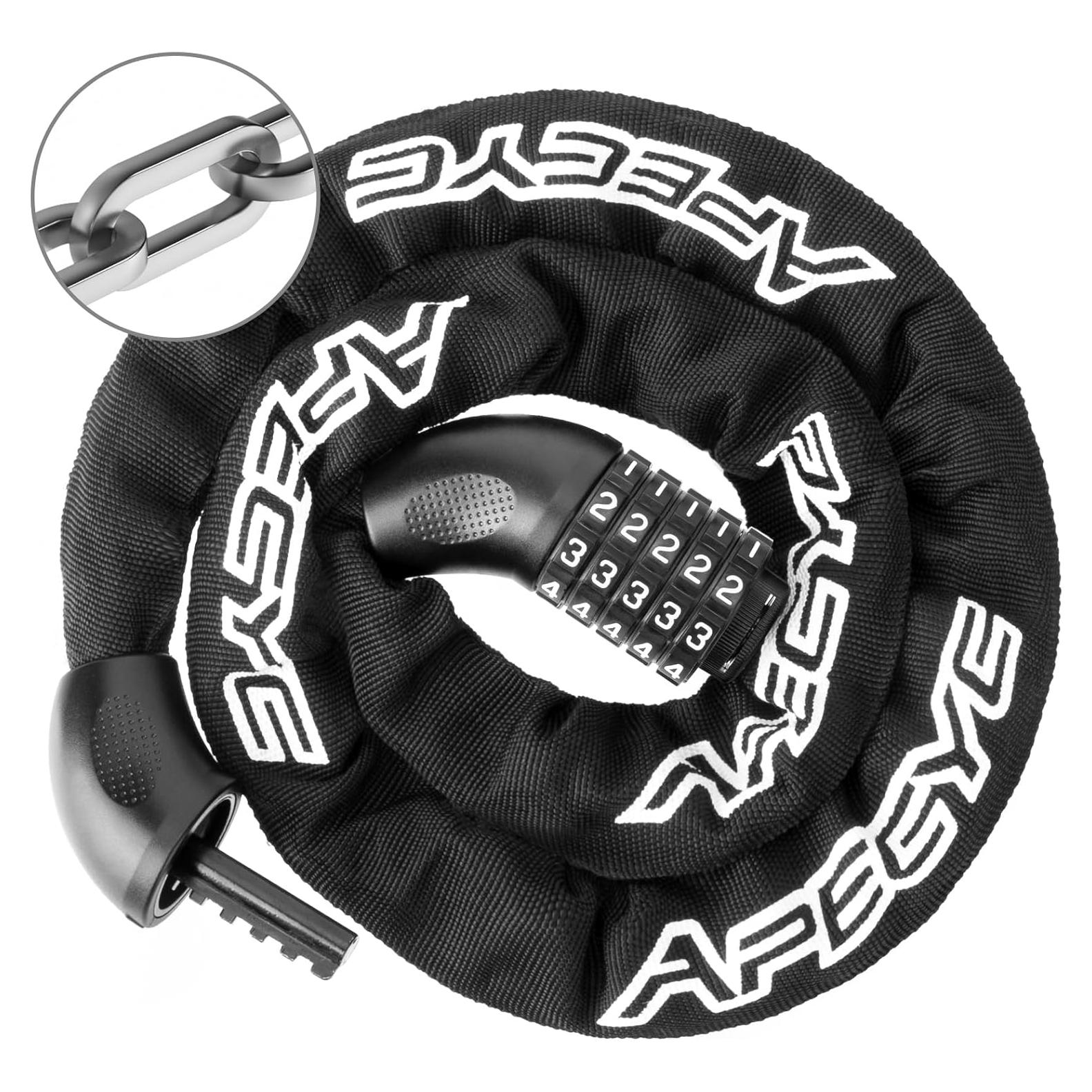 Candado de Cadena para Bicicleta APECYC 150cm Alta Seguridad