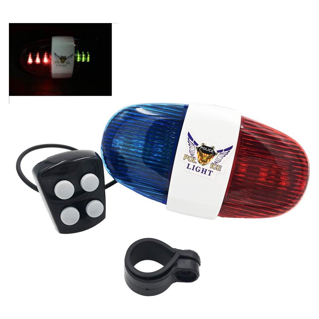 Sirena de Bicicleta Shopsimple con Luz LED y 4 Melodías