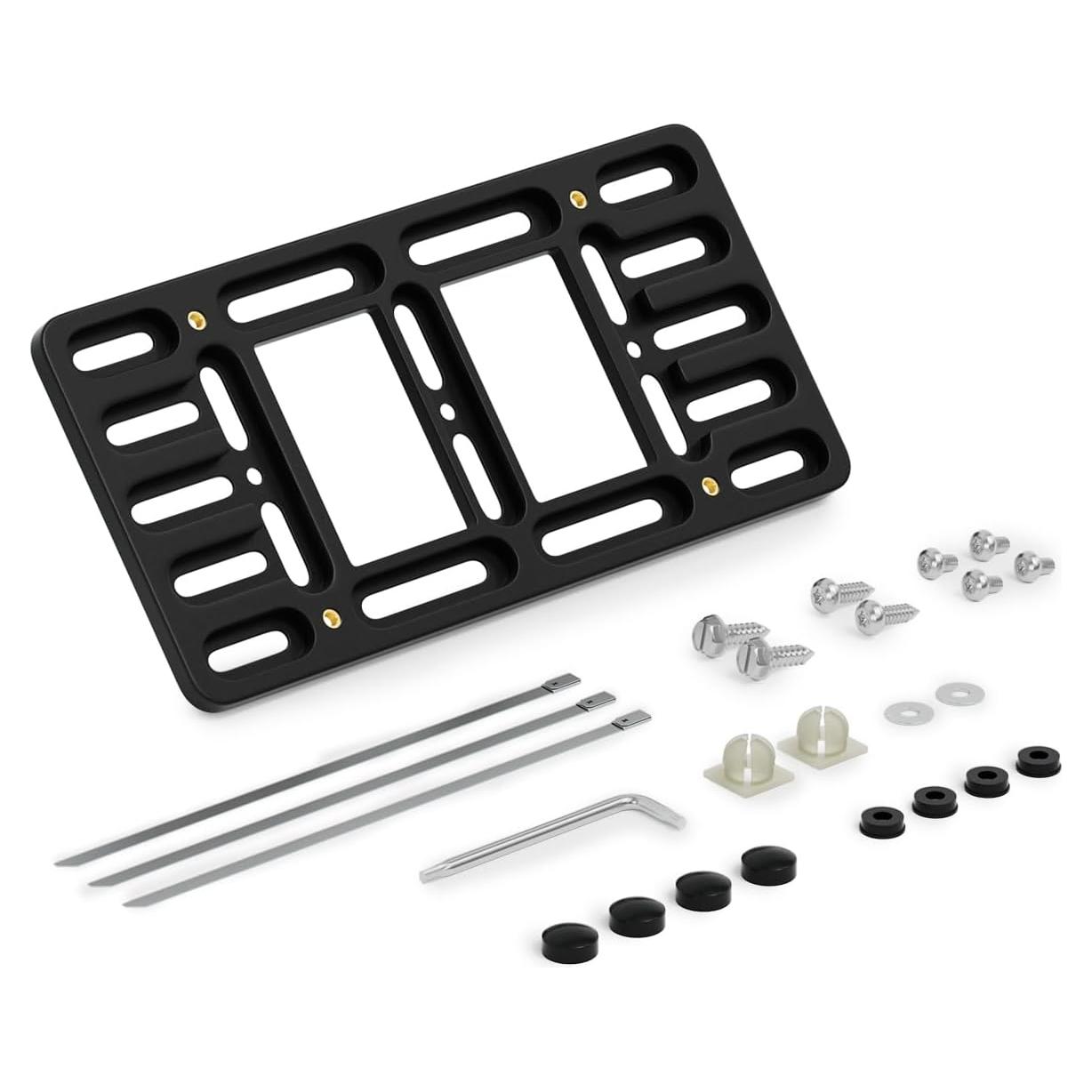 Soporte de Placa de Licencia Frontal Uniengin LP-025 Negro