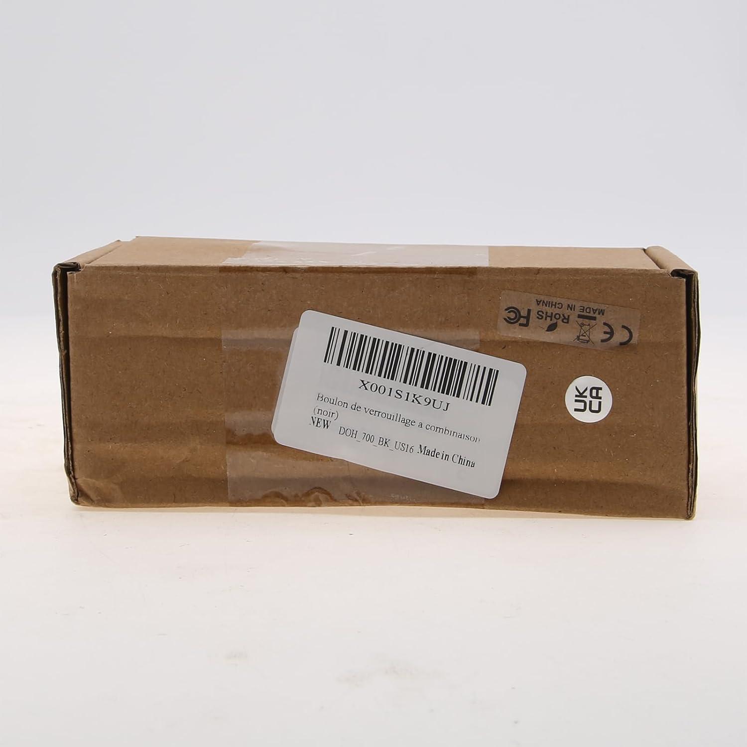 Cerrojo de Combinación HOJLKLD 4 Dígitos Zinc Negro