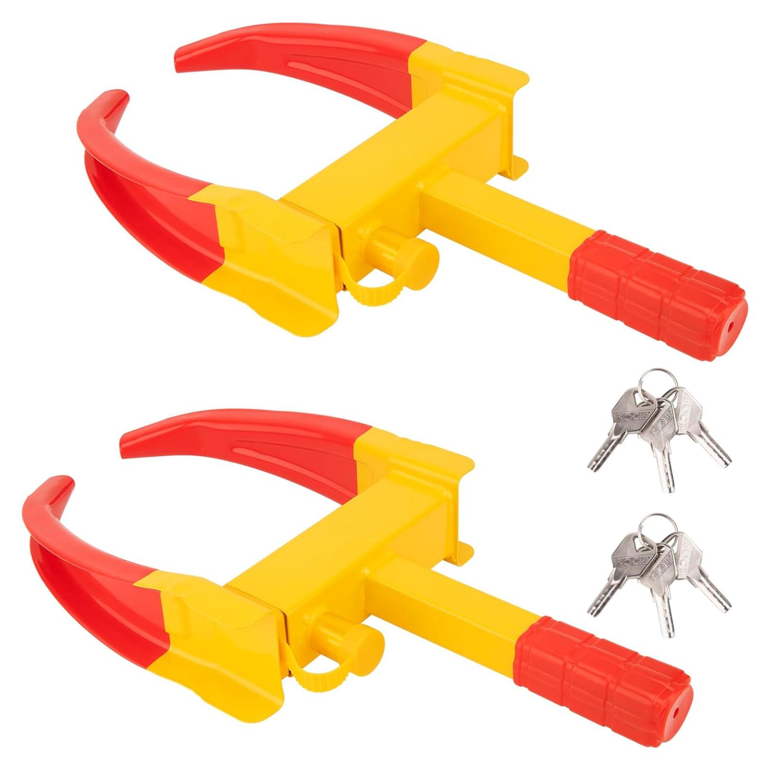 Bloqueo de Rueda de Remolque MAHOOMMAKH Amarillo Universal