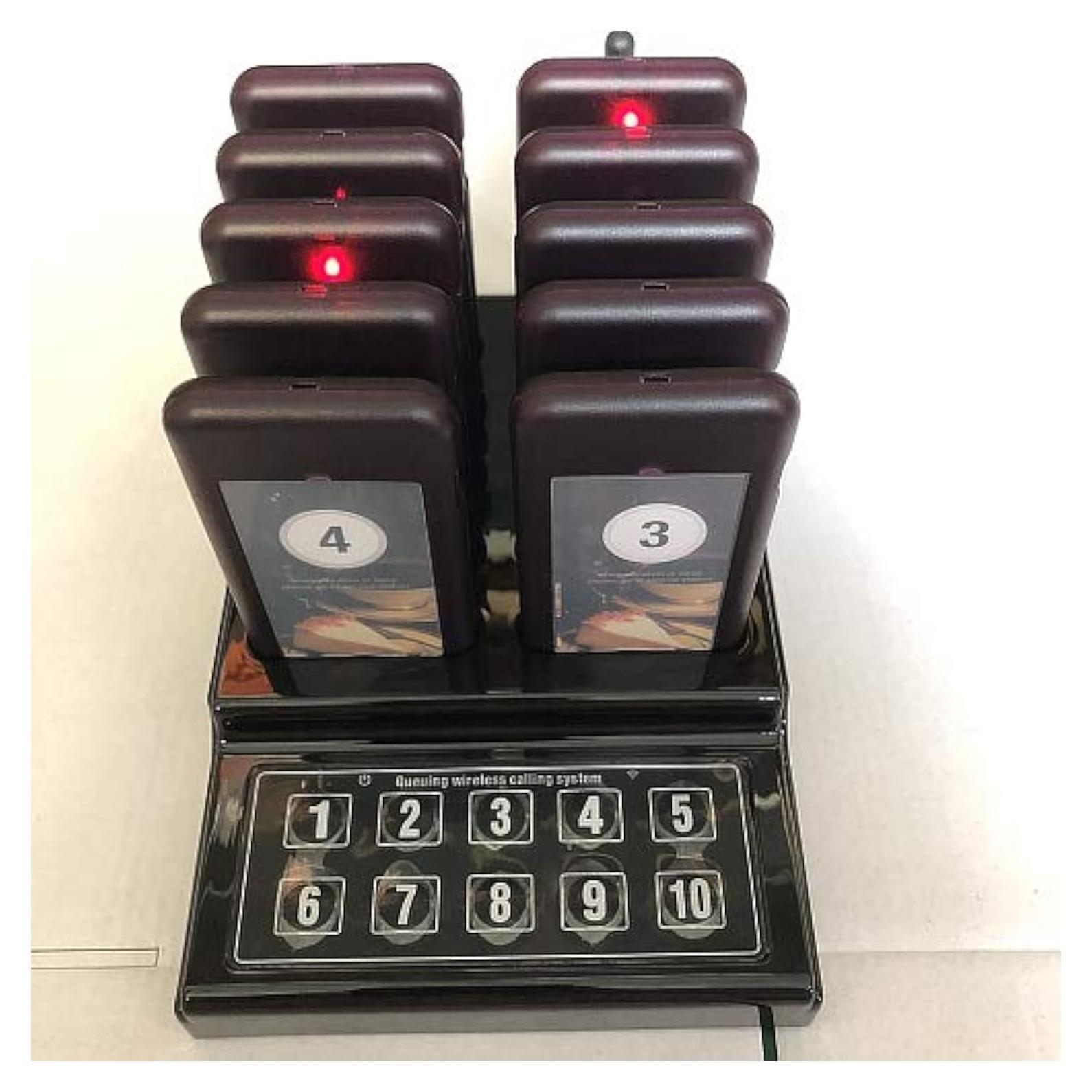 Sistema de Paginación Inalámbrico Baling 10 Timbres y Teclado