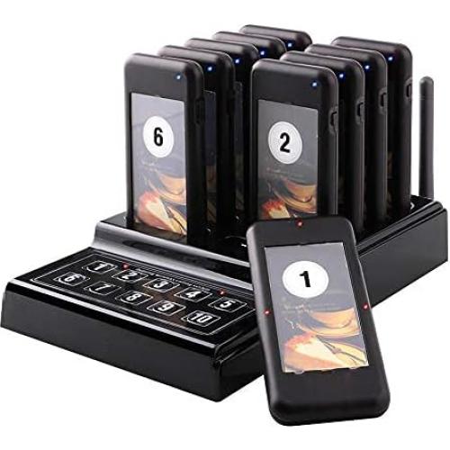 Sistema de Paginación Inalámbrico Baling 10 Timbres y Teclado