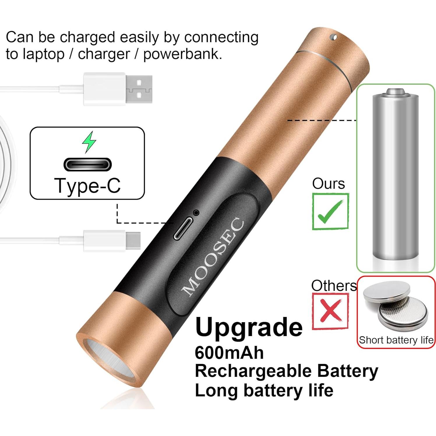 Silbato Electrónico Moosec MS-SEW03 con Linterna LED 125dB
