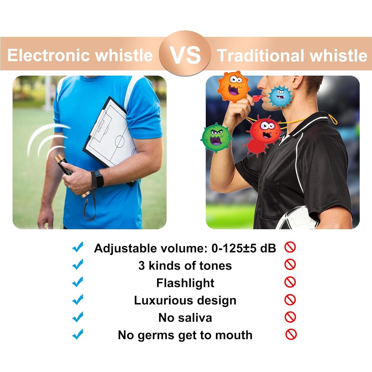 Silbato Electrónico Moosec MS-SEW03 con Linterna LED 125dB
