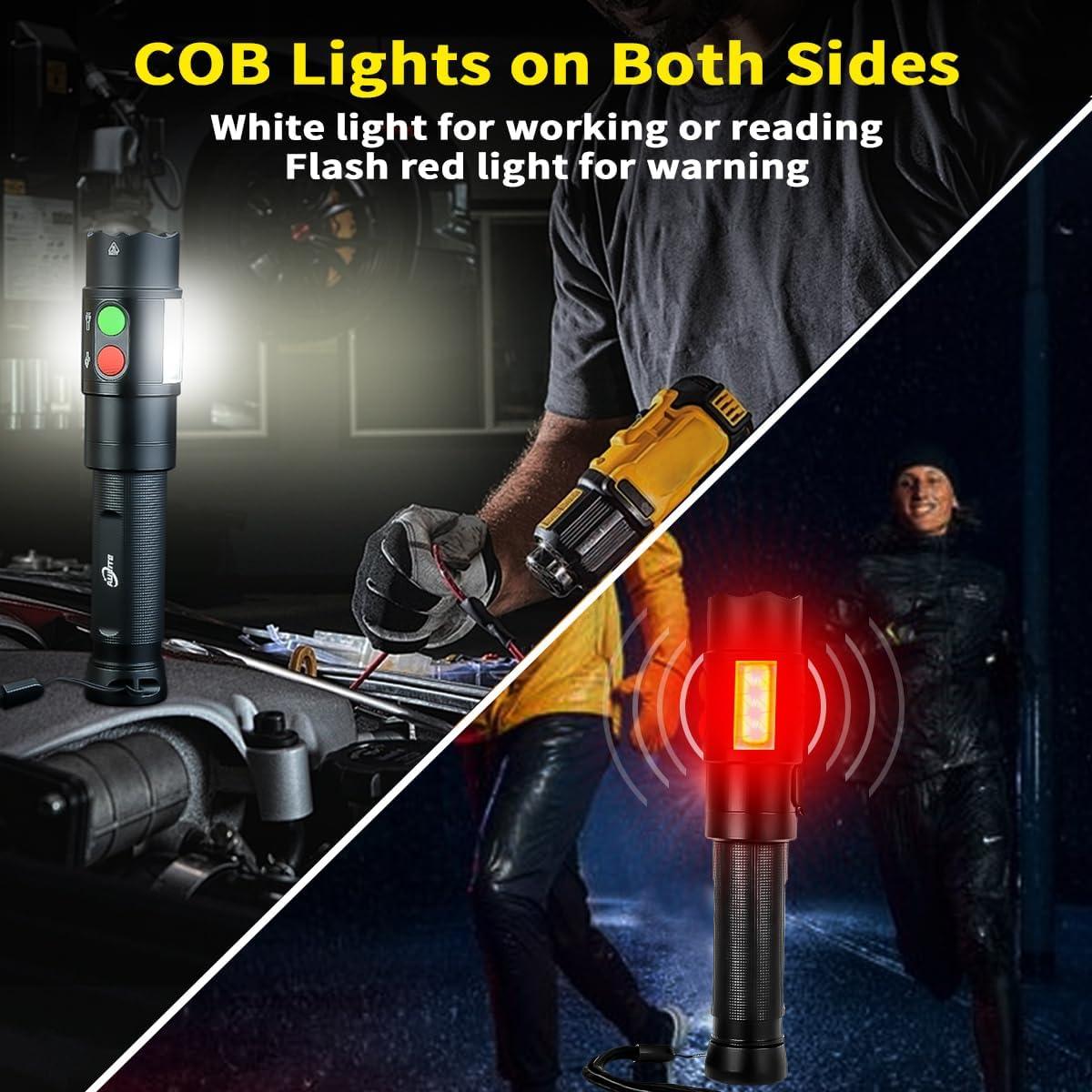 Linterna de Silbato Electrónico AULITE AML-2002 Recargable USB C