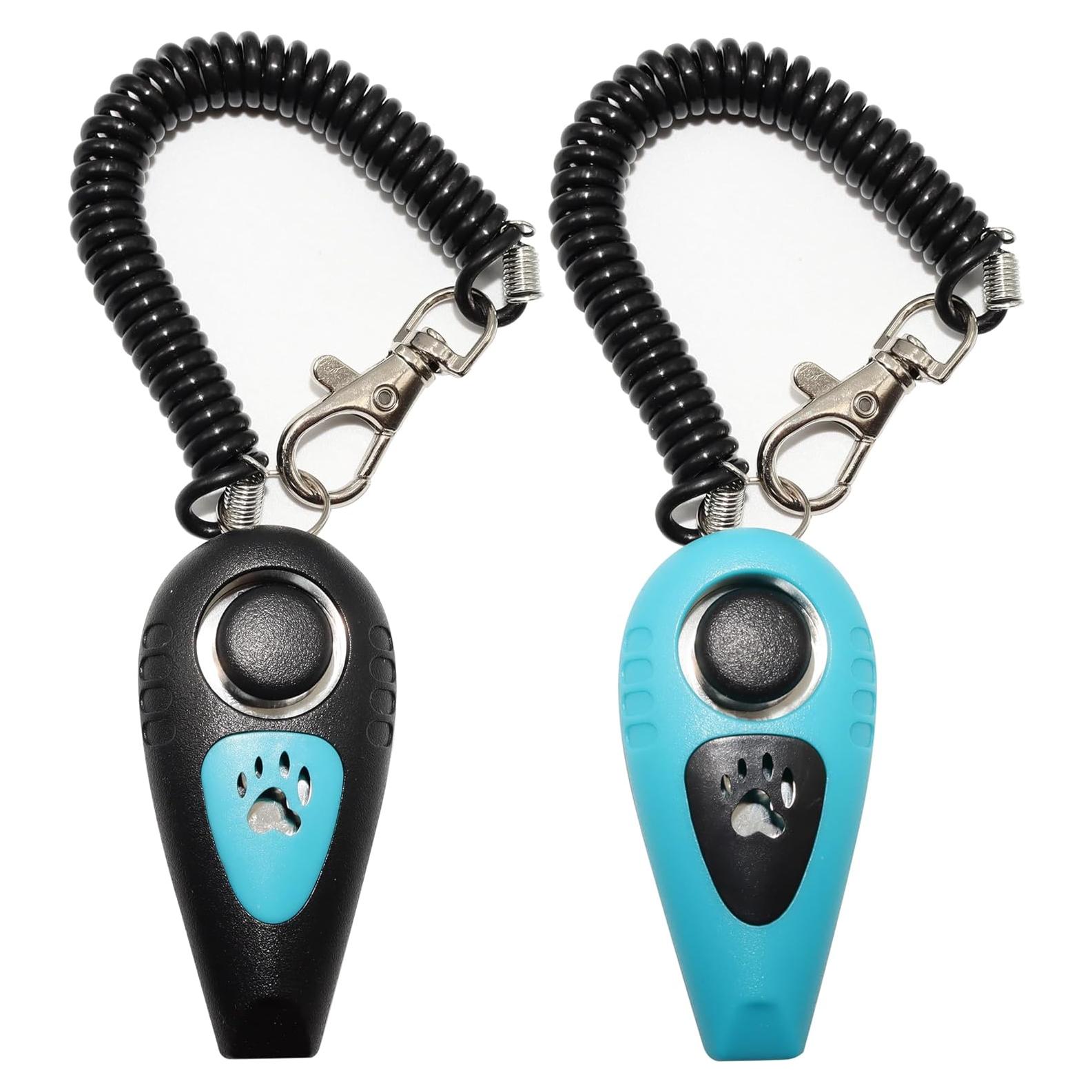 Clicker de Entrenamiento para Mascotas HoAoOo con Silbato y Correa