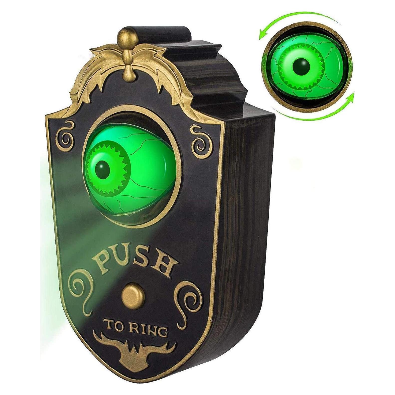 Timbre de Halloween Nobie con Ojo Animado y Sonidos Espeluznantes