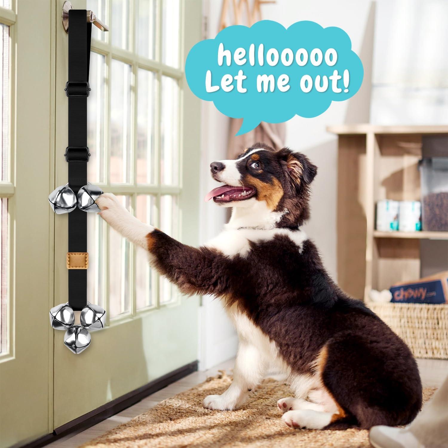 Timbres para Perros COOYOO Ajustables 5 Piezas Extra Ruidosos