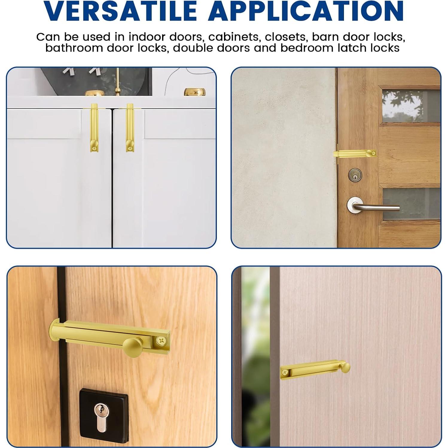 Tornillo Deslizante de Superficie ZIUZI 76.3x15mm Oro Cepillado