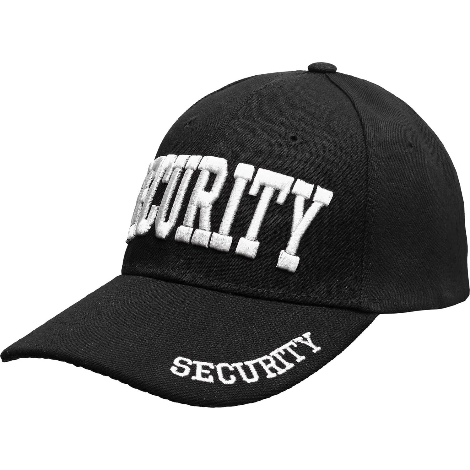 Gorra de Seguridad Ajustable Bordado Oro o Blanco 6 Paneles