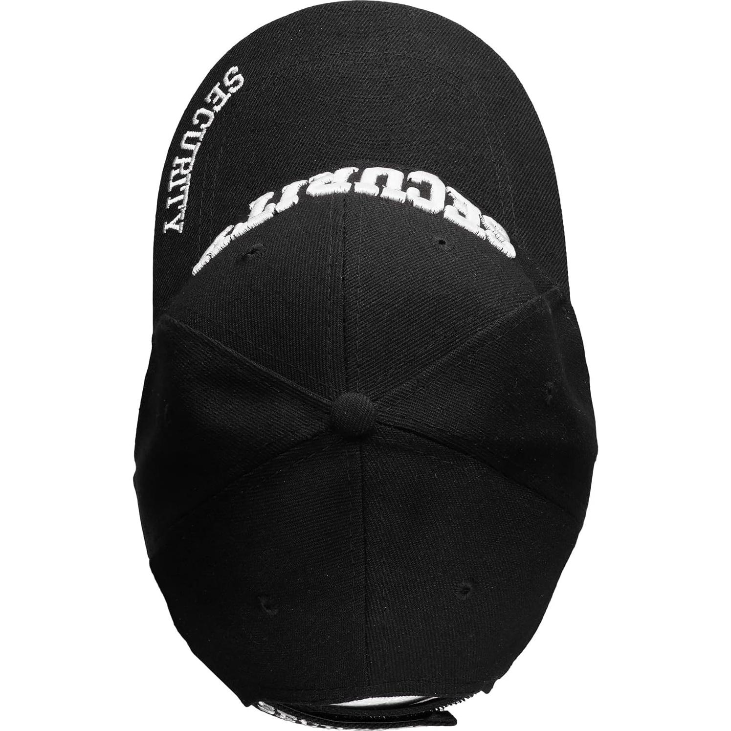 Gorra de Seguridad Ajustable Bordado Oro o Blanco 6 Paneles