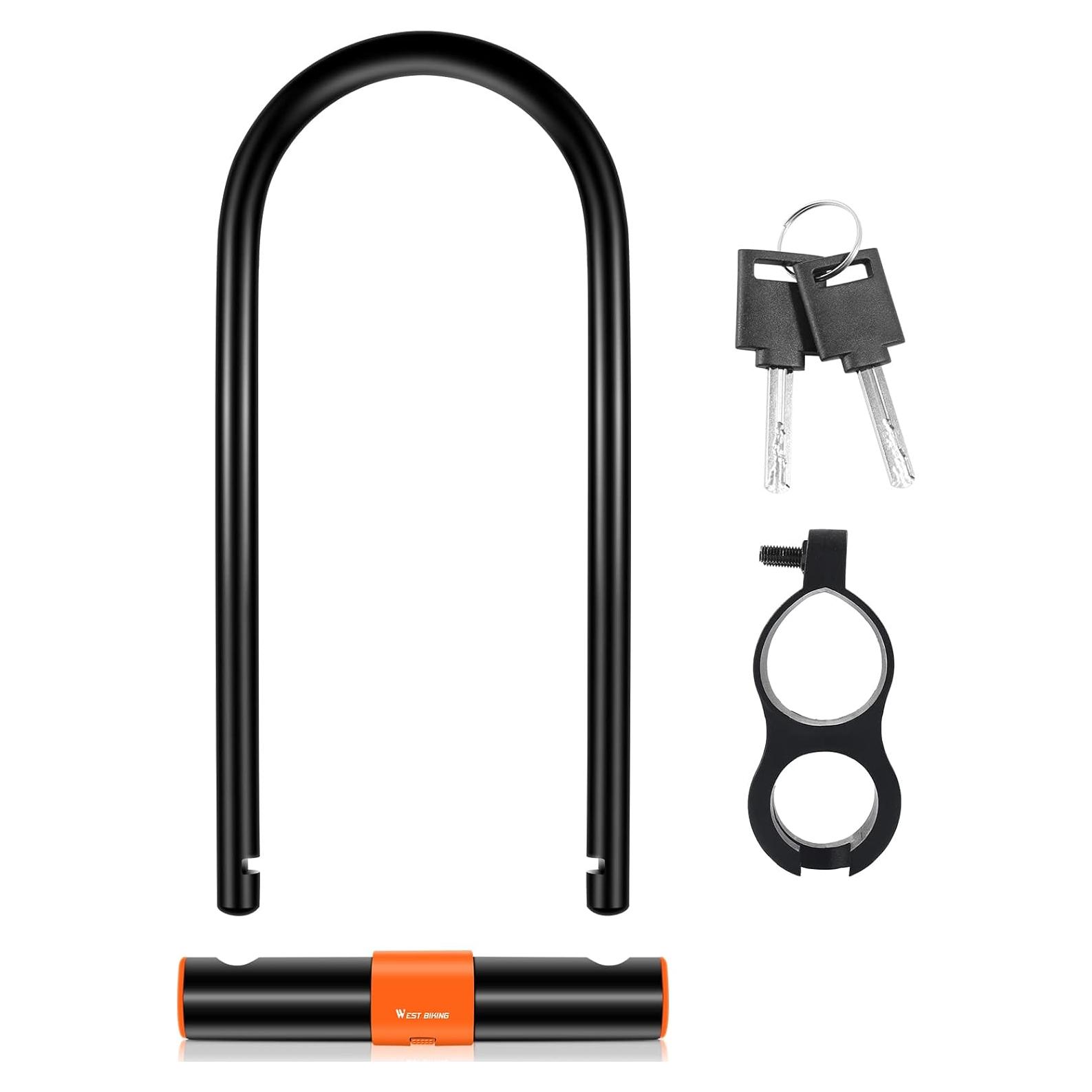 Candado en U LuTuo para Bicicleta 13.7mm Alta Resistencia