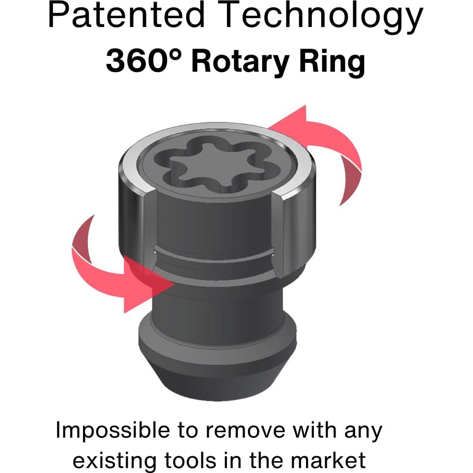 Kit de Bloqueo de Tuercas de Rueda Farad DS51/E para Tesla Model S